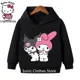 thumbnail image 2 of Sudaderas con capucha Kawaii Kuromi para niños de 2 a 13 años, sudadera con estampado de dibujos animados de Anime, sudadera Harajuku de manga larga para niños, primavera y otoño, 2 of 5