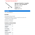 thumbnail image 2 of Right Inner Tie Rod End - Compatible with 1974 - 1983 Jeep Wagoneer 1975 1976 1977 1978 1979 1980 1981 1982, 2 of 2