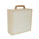 thumbnail image 1 of Caja de madera con asa, caja de madera sin pintar, tapa deslizante vacía portátil, caja de madera Tapa de Madera Grande, 1 of 9