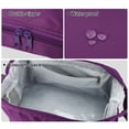 thumbnail image 3 of Unique Bargains Floral Makeup Bag Zipper Flower Cosmetic Pouch Purple, 3 of 7