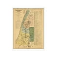 thumbnail image 5 of 1881 The Journeys and Deeds of Jesus Christ Map - Framed Vintage Palestine Map Wall Art - Biblical Map of Palestine - Scriptural Index on the Map of Palestine, 5 of 10