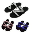 thumbnail image 2 of Lubelski Women Fashion Rhinestone Inlaid Anti-Slip Sandals Slippers Flip Flops Flat Shoes, 2 of 7