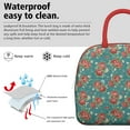 thumbnail image 3 of Lunch Bag Lunch Box for Women Reusable Insulated Lunch Cooler Bags,Large Capacity for Work Travel Picnic,Water-Resistant Pioneer Colorful Floral Lunch Tote Bag Gifts for Woman Mom Red, 3 of 6
