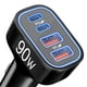 thumbnail image 1 of Cargador de coche USB C TIBEITA de 90 W superrápido de 4 puertos para iPhone, 1 of 8