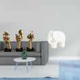 thumbnail image 2 of Estatuas de pensadores,Estatuas de pensadores,esculturas de arte abstracto para mesa,Figuras modernas con rostros para decorar el escritorio,Figura de elefante,Figura decorativa de elefante, 2 of 8