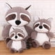 thumbnail image 2 of Juguete de peluche de mapache brillar 25 cm, 2 of 5