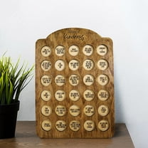 Countdown Sets 30 Day Advent Calendar | Unique Random Interactive Wooden Calendar for - Ideal for Him and Her