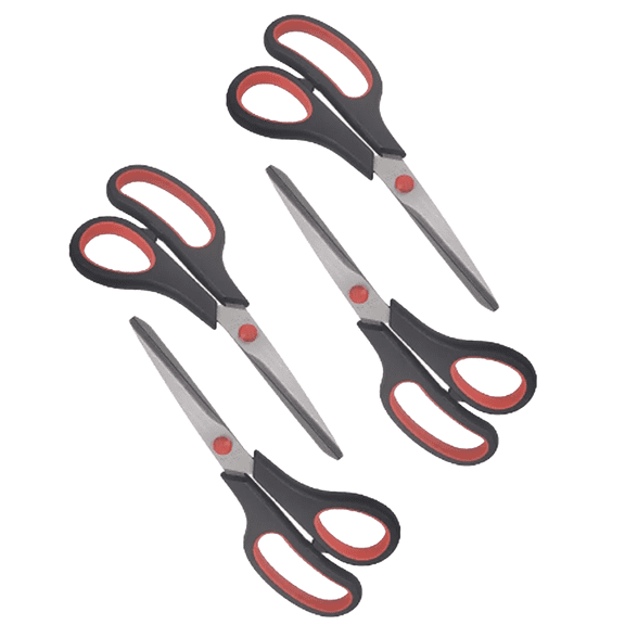 FACEGA 4Pcs Scissors, Sharp Fabric Scissors with Ergonomic Handle, Small Scissors for Sewing Supplies, Perfect for Crafting and Office Use