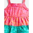 thumbnail image 6 of Wonder Nation Toddler Girls' Tiered Tank Top and Shorts Set, 2-Piece, Sizes 12M-5T, 6 of 7