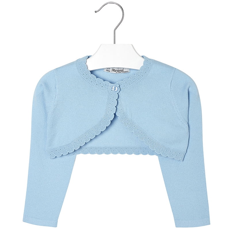 girls light blue cardigan