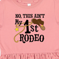 thumbnail image 4 of Inktastic No, This Ain't My 1st Rodeo Cowboy Hat and Lasso Girls Toddler Dress, 4 of 5