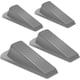 thumbnail image 1 of Topes de goma para puerta con cuña, tope de puerta para suelo, topes de seguridad para puerta para la parte inferior de la puerta, topes de puerta para uso en alfombras, hormigón, azulejos, suelo de madera, topes de puerta para puerta resistente (4 unidades, gris) BANYUO Electrónica, 1 of 7