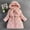 Pink, variant on Baby Girls Winter Coat,Baby Girls Puffer Coat Mid-length Hooded Jacket Long Sleeve Light Winter Coats For TeenWinter Warm Outerwear Warm Thick Clothes