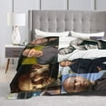 thumbnail image 5 of Jason Statham Super Soft and Comfortable Flannel Blanket Camping Blanket Beach Blanket Decoration Bedroom Living Room Suitable for Children/Adults Throw Blankets 50x40 inch50"x40", 5 of 5