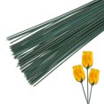 thumbnail image 1 of Alambre floral de 12 pulgadas de Uxcell, varilla floral de plástico para arreglos florales, verde 100 piezas, 1 of 7