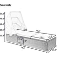 thumbnail image 2 of (Set of 2) Adjustable Outdoor Chaise Lounge Chair Rattan Wicker Patio Lounge Chair for Outdoor Patio Beach Pool Backyard Lounge Chairs with Cushion, Canopy and Cup Table, 2 of 12