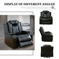 thumbnail image 6 of PonLiving Leather Power Recliner Sofa Set with LED Lights and USB Chargers - Black Leather Living Room Furniture Set SOFA+LOVESEAT+CHAIR, 6 of 6