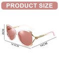 thumbnail image 2 of Gafas de sol modernas y elegantes con montura grande de estilo europeo y americano, fabricadas en PC y TAC, 2 of 5