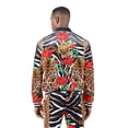 thumbnail image 6 of BARABAS Men's Zipper Closure Leopard Zebra Floral Chain Jacket 2JBP22, 6 of 7