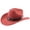 Z27-Brick Red, variant on Suede Cowboy Hat for Women Men with Shapeable Classic Cowgirl Hat Wide Brim Felt Cowboy Hats Halloween Accessory