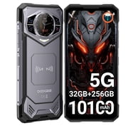 DOOGEE S200 Rugged Phone 5G Unlocked, Android Cell Phone with 1.32" Rear Screen, 32GB RAM+256GB, 10100mAh Battery, 100MP & 20MP Night Vision Camera, ATT, Verizon