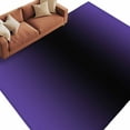 thumbnail image 3 of 6x9 Area Rugs, Purple Black Ombre Non-Skid Rubber Backing Large Rectangle Rugs - Living Room Bedroom Home Office, Gradient Contemporary Abstract Art Indoor Floor Mat Carpets Washable Rug, 3 of 9