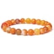 thumbnail image 2 of Amazon etsy estilo explosivo transfronterizo 8 mm natural rayado ágata cuentas de piedra pulsera perforada ágata retorcida tira naranja para hombres, 2 of 2