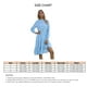 thumbnail image 4 of Vestido Tipo Túnica Para Mujer, Cómodo, Suelto, Estilo Retro, Amigable Con La Piel, Vestido A Rayas Para Mujer, Rayas Verticales Para Viajes ANGGREK azul cielo M, 4 of 5