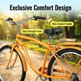 thumbnail image 4 of Ambifirner 26 Inch 7-Speed Beach Cruiser Bike for Men & Women High-Tensile Steel Frame & Lightweight Alloy Wheels with V-Brakes Multiple Colors for Leisure and Commuting, 4 of 9