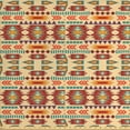 thumbnail image 1 of Tribal Fabric by the Yard, Colorful Themed Pattern with Traditional Geometric Elements, Decorative Upholstery Fabric for Sofas and Home Accents, Pale Peach Multicolor by Ambesonne, 1 of 4
