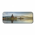 thumbnail image 1 of Balinese Computer Mouse Pad, Pura Ulun Danu Building Panorama Sunrise on Lake Bratan Bali Indonesia Waterscape, Rectangle Non-Slip Rubber Mousepad Large, 31" x 12", Beige Brown, by Ambesonne, 1 of 2