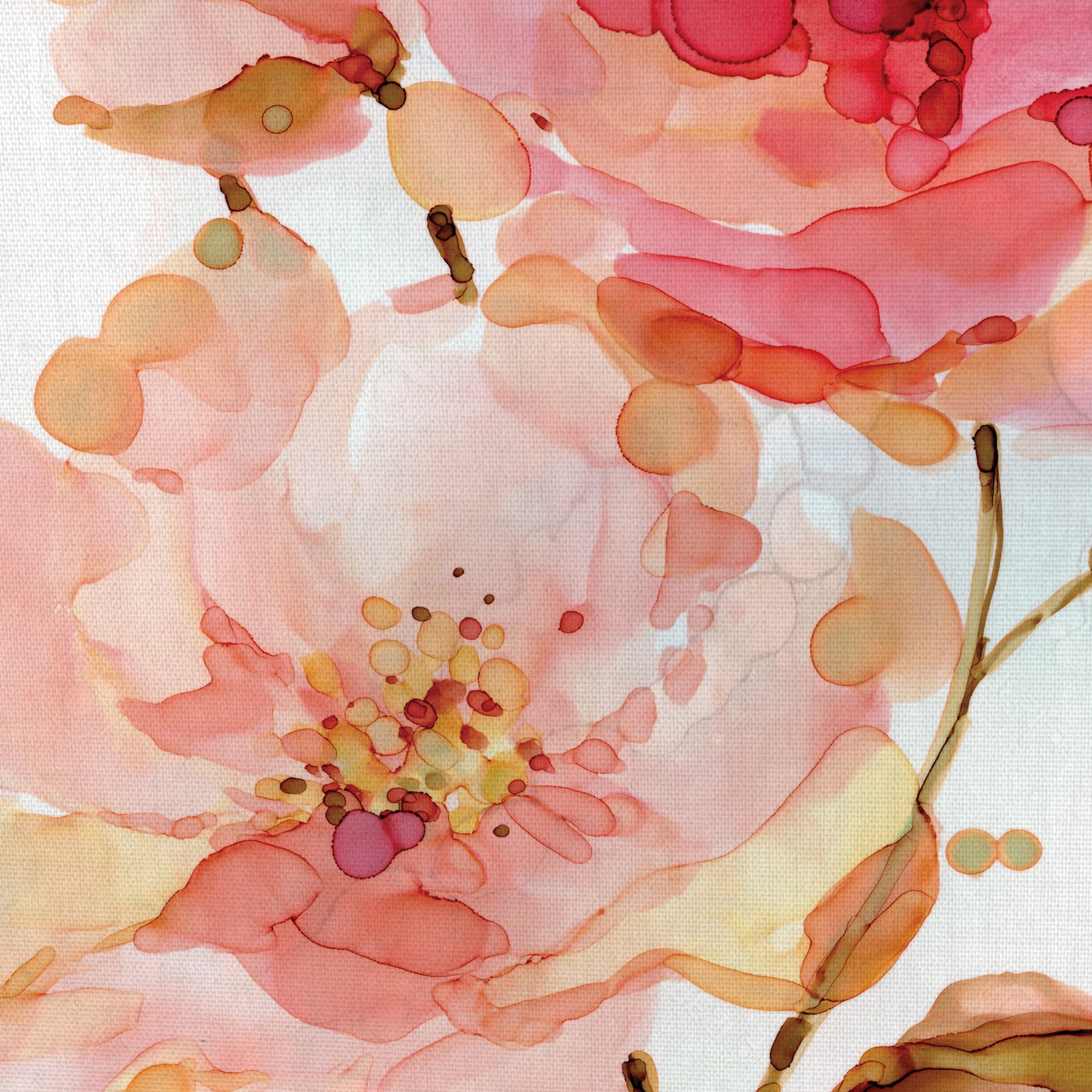 Masterpiece Art Gallery Vivid Peonies, Roses By Carol Robinson Canvas Art Print Set of 2 16" x 20"