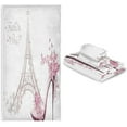 thumbnail image 7 of GZHJMY Towel Set Bathroom Sets Eiffel Tower Pattern Highly Absorbent Comfortable Washcloth Hand Towel and Bath Towels,3 Piece, 7 of 7