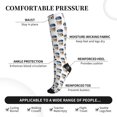 thumbnail image 3 of Bixox Coffee To Go Pattern Print Compression Socks,Compression Socks Women & Men Circulation for Medical,Running,Athletic, 3 of 7