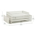 thumbnail image 3 of Mind Reader Desktop Organizer, File Storage, Paper Tray, Workspace, Office, Metal, White, 3 of 7