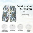 thumbnail image 5 of Balery Flowers and Butterflies Mens Swim Trunks Swim Shorts for Men Quick Dry Inseam Beach Shorts with Compression Liner Pocket-XX-Large, 5 of 9