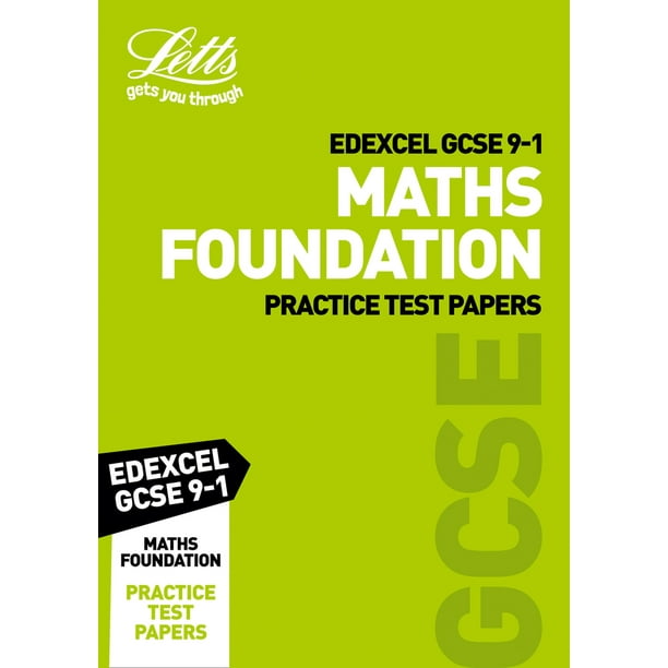 Letts Gcse 9 1 Revision Success Edexcel Gcse Maths Foundation Practice Test Papers Paperback Walmart Com Walmart Com