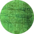 thumbnail image 1 of Ahgly Company Indoor Round Oriental Green Industrial Area Rugs, 7' Round, 1 of 4