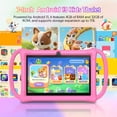 thumbnail image 4 of Tedupee Tablette pour Enfants, Tablette Android 13 de 7 Pouces pour Enfants, Processeur Quad Core, 4 Go Ram+32 Go ROM, 1024 x 600 IPS, WiFi, Bluetooth, Contrôle Parental - Rose, 4 of 8