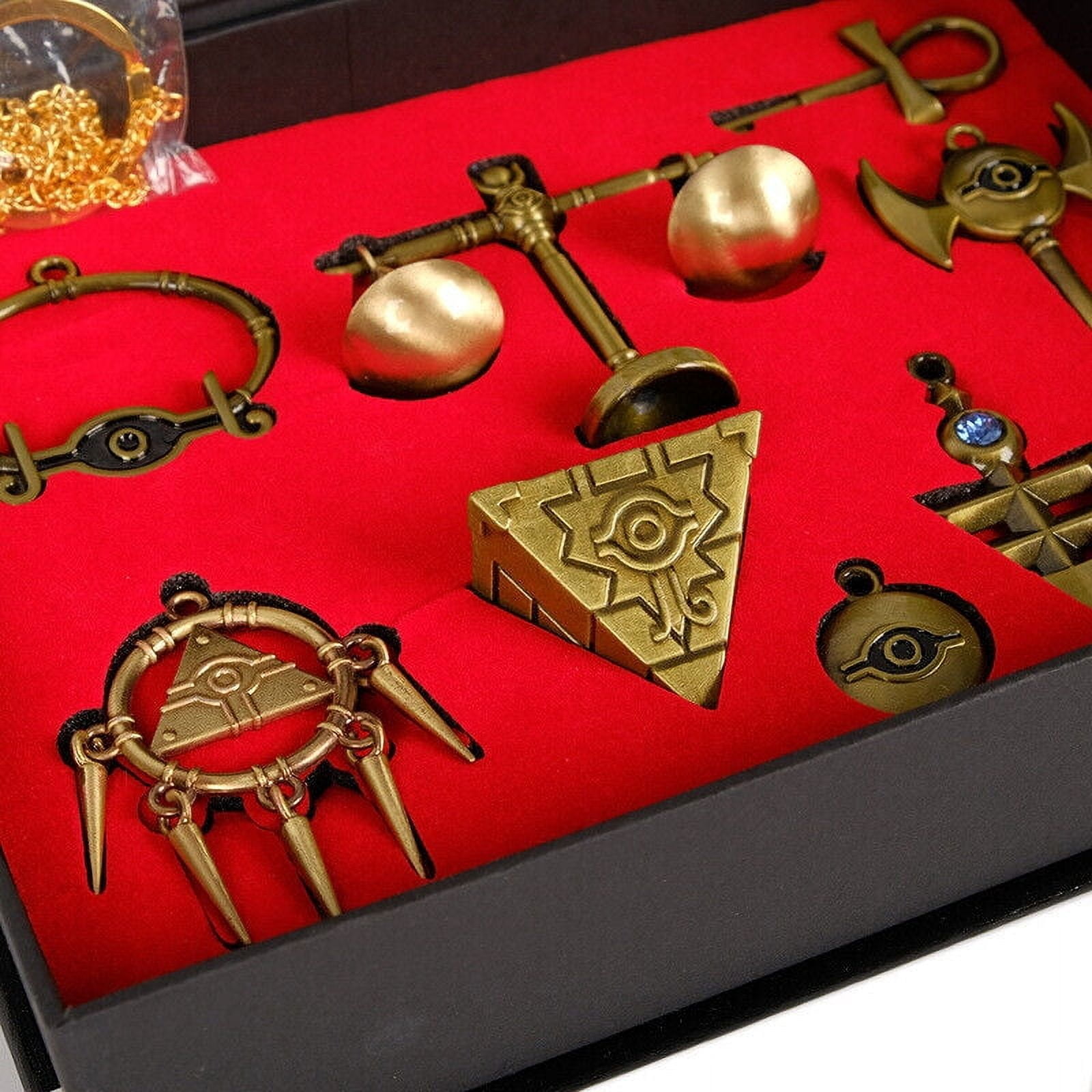 Brand New 8-Piece/Set Millennium Item Puzzle Pendant Necklace Keychain Bronze -
