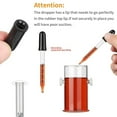 20Pcs 1Ml Glass Liquid Droppers, Eye Dropper Pipettes with Black ...