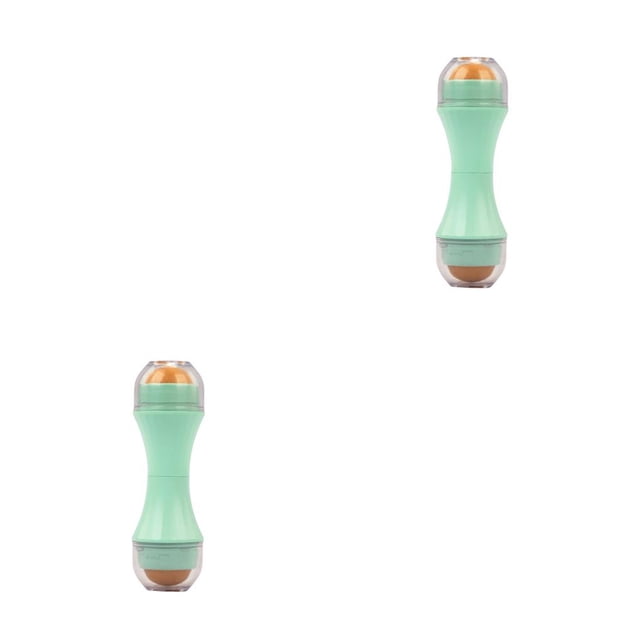 Bola de control de absorción de aceite Seitruly Rodillo de limpieza facial Cuidado de la piel Verde 2Conjunto