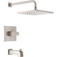 thumbnail image 2 of Faucet Modern  Matte  Shower Faucet  Tub and Shower Trim Kit with Single-Spray Touch-Clean  Shower Head  Matte  (Valve Not Included), 2 of 6