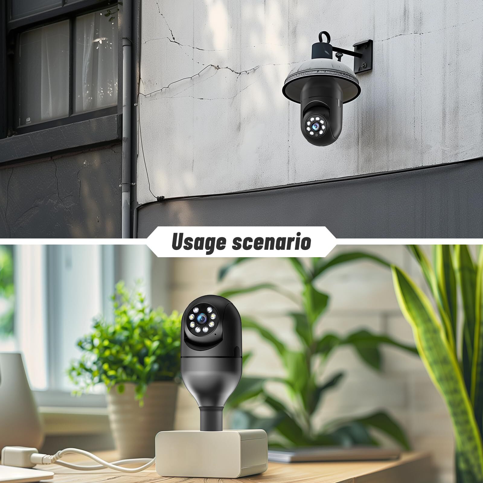 GBIUT Lightbulb Security Camera 5G WiFi 2K with 360° Motion Detection photo 5