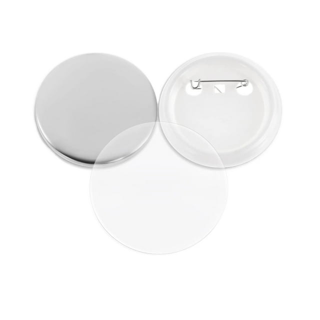 500Pcs Blank Badge Pin Button Maker Parts Material Supplies 32MM DIY Button Maker Making Punch Press Machine Material Part ,Easy to Install