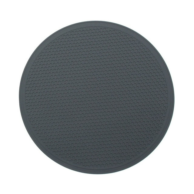 Silicone Trivet Mat Pot Titulaire Polyvalent Cuisine Table Hot Pads Silicone Résistant à la Chaleur Dessous de Verre Coupe Isolation Tapis Isolation Pad Gris Foncé