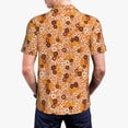 thumbnail image 5 of Rocae Hippie Ditsy Floral for Men's Short Sleeve Polo Shirt, Quick Drying Performance Moisture Wicking Sports Men's Golf Shirt Small, 5 of 9