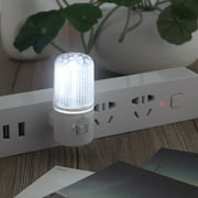 4-LED Wall Mounting Bedroom Night Lamp Light US Plug Lighting Bulb 1W