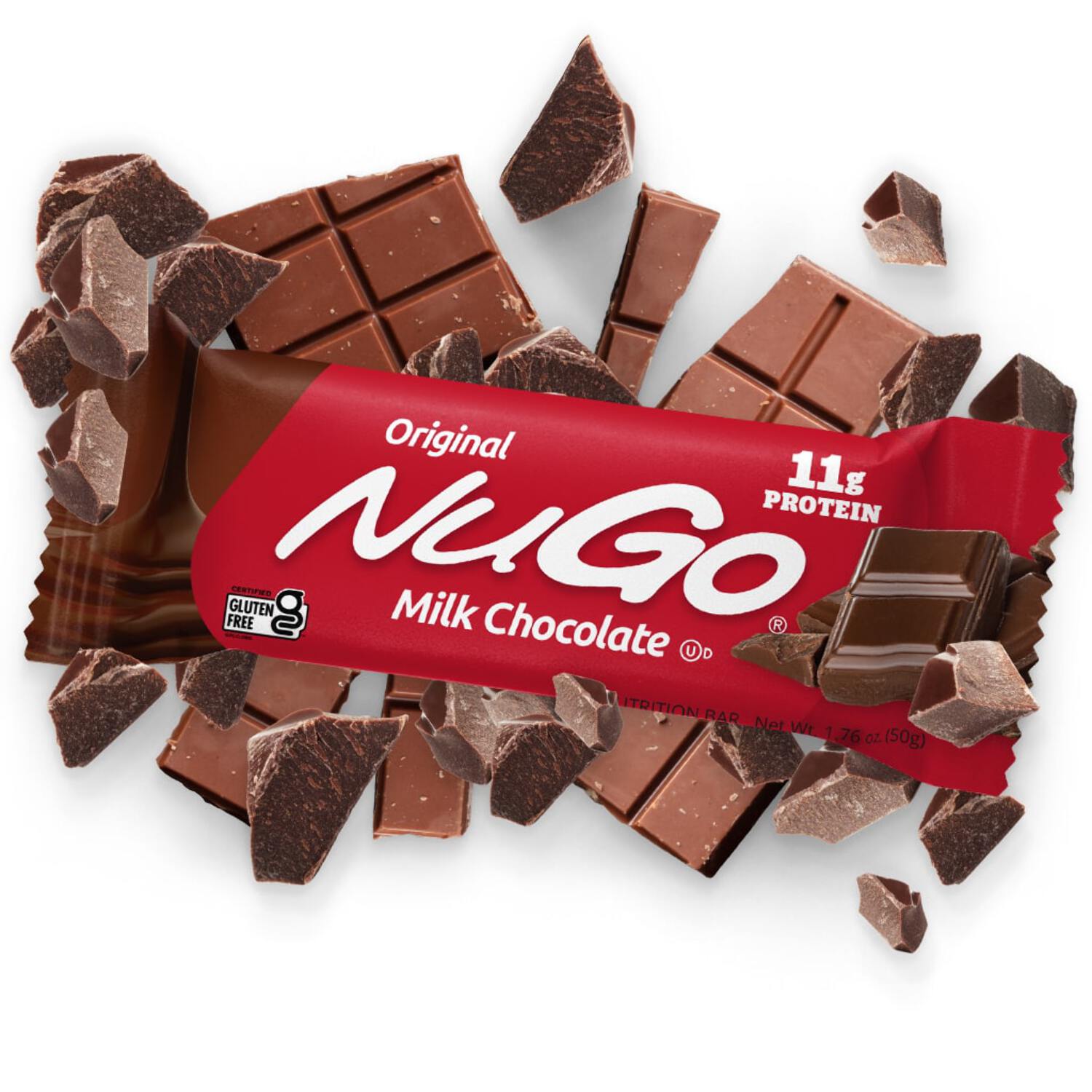 NuGo Original Variety, Vanilla Yogurt 15 bars  Chocolate 15 bars, 11g Protein, Gluten Free, 30 Count