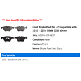 thumbnail image 2 of Front Brake Pad Set - Compatible with 2012 - 2016 BMW 528i xDrive 2013 2014 2015, 2 of 2